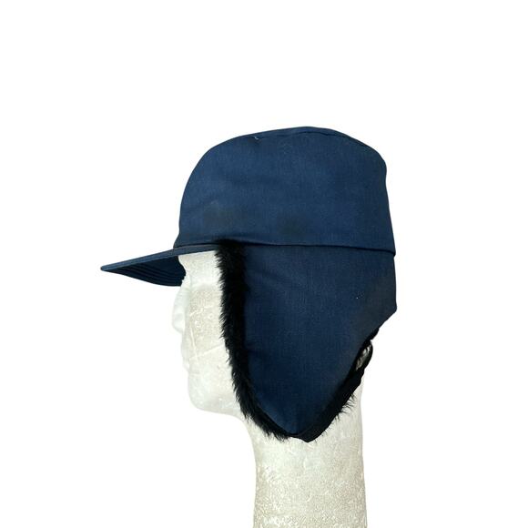 Vintage 80s 90s P Brand USA Made Insulated Large Trapper Cap Hat VTG - Picture 4 of 8